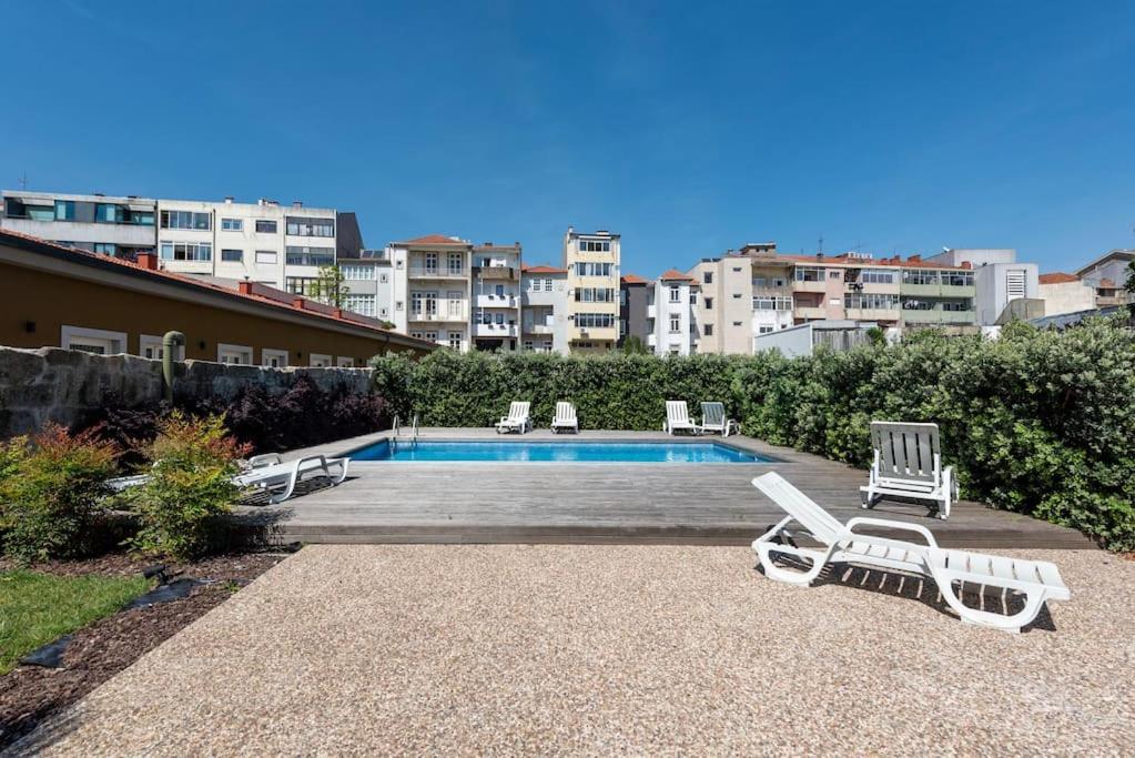 Chic Porto Hideaway: Pool & Garden Apartment Exterior foto